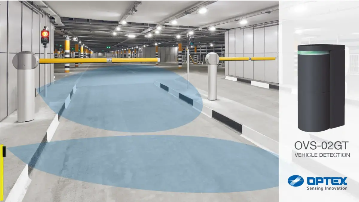 Optex OVS Détecteur de présence véhicule radar à boucle virtuelle, barrières et portails automatiques, parkings 